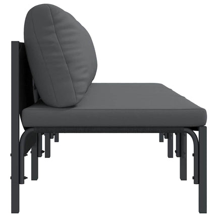 Udendørs Møbler med pude 3 Stk Antracit 80 x 80 x 71 cm Stål