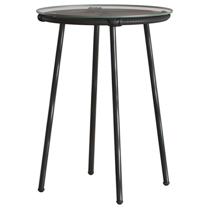Have Spisebordssæt 3 pcs Sort og Anthracit polyrattan