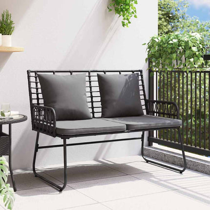 Havebænk Sort og Anthracit polyrattan