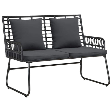 Havebænk Sort og Anthracit polyrattan