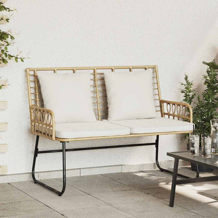 Havebænk Brun og Creme polyrattan