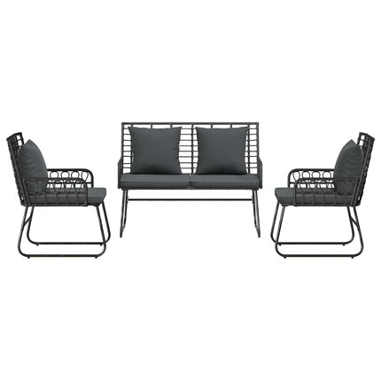 Have Spisebordssæt 3 pcs Sort og Anthracit polyrattan