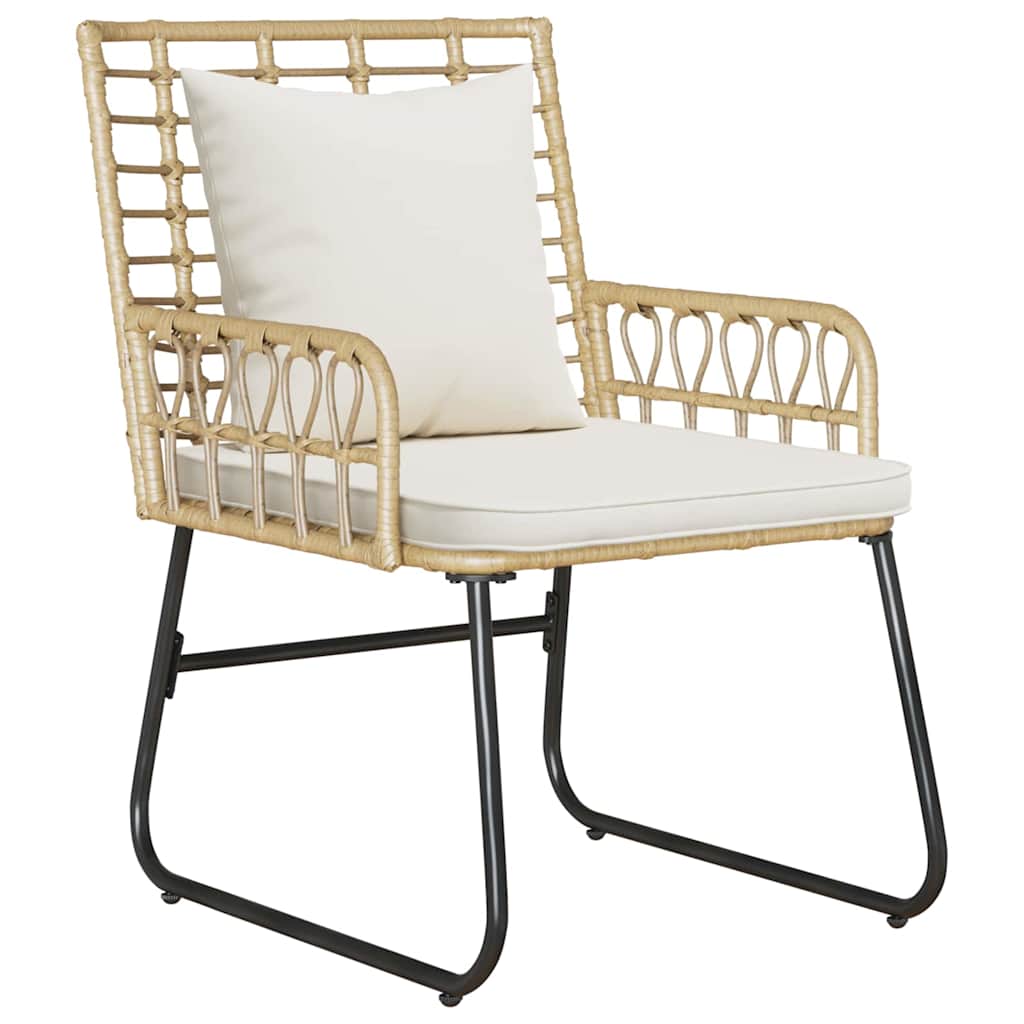 Have Spisebordssæt 3 pcs Brun og Creme polyrattan