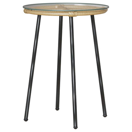 Have Spisebordssæt 3 stk. Brun og Creme polyrattan