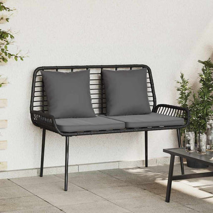 Havebænk Sort og Anthracit polyrattan