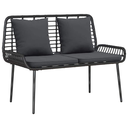 Havebænk Sort og Anthracit polyrattan