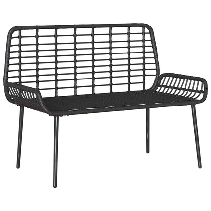 Havebænk Sort og Anthracit polyrattan