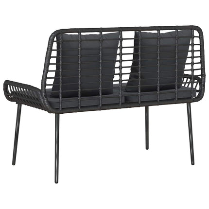 Havebænk Sort og Anthracit polyrattan