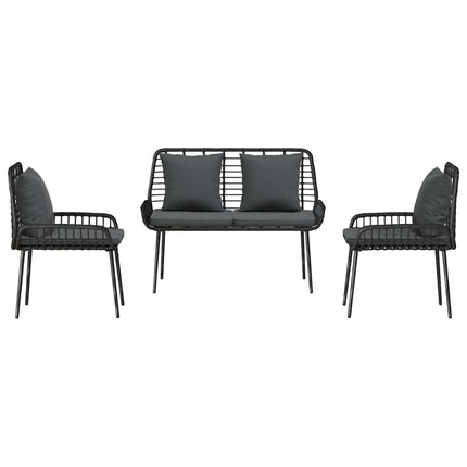 Have Spisebordssæt 3 pcs Sort og Anthracit polyrattan