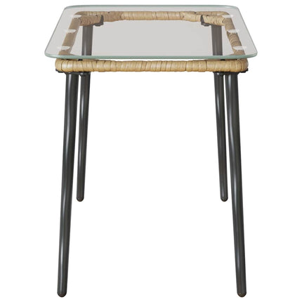 Havemøbel Bord Naturfarvet 80 x 40 x 45 cm polyrattan