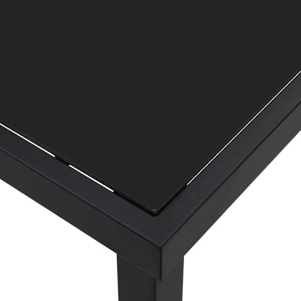 Havemøbel Bord Sort 140 x 70 x 73 cm Metal