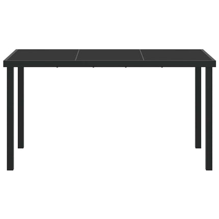 Havemøbel Bord Sort 140 x 70 x 73 cm Metal