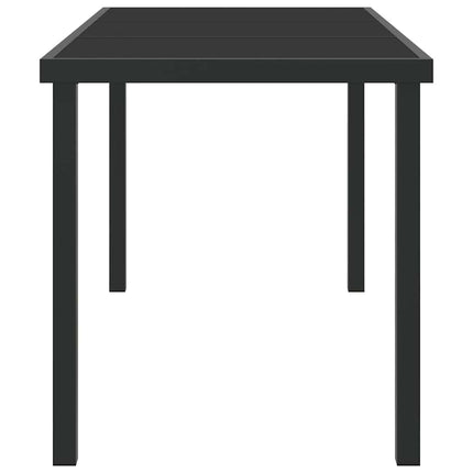 Havemøbel Bord Sort 140 x 70 x 73 cm Metal