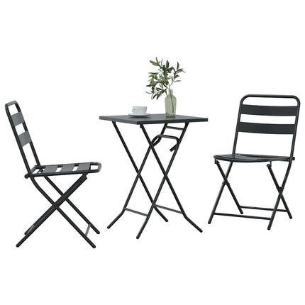 Have Bistro Sæt 3 pcs Antracit Stål