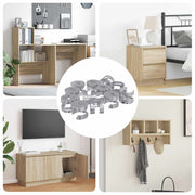 Kam Lås Skruer 8372 pcs Sølv Metal