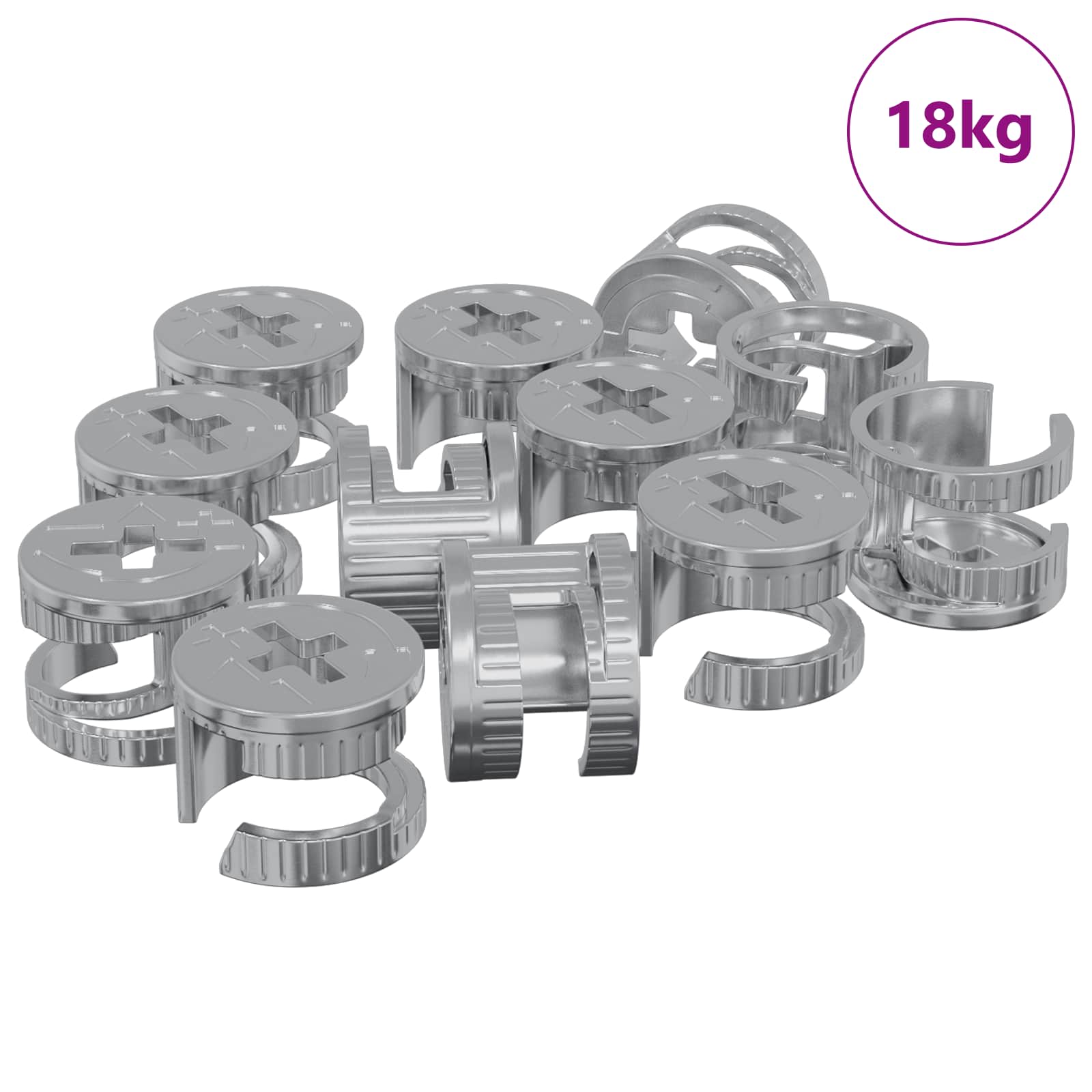 Kam Lås Skruer 4000 pcs Sølv Metal