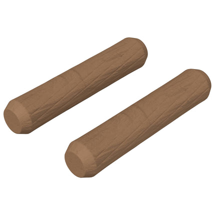 Trædowels 2 pcs Brun Ø 8 x 35 mm Massivt træ