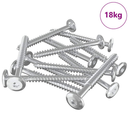 Træskruer 1350 stk. Sølv Stål
