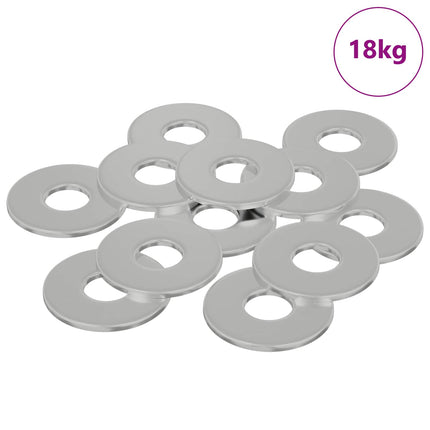Skiver 33962 pcs Sølv Jern