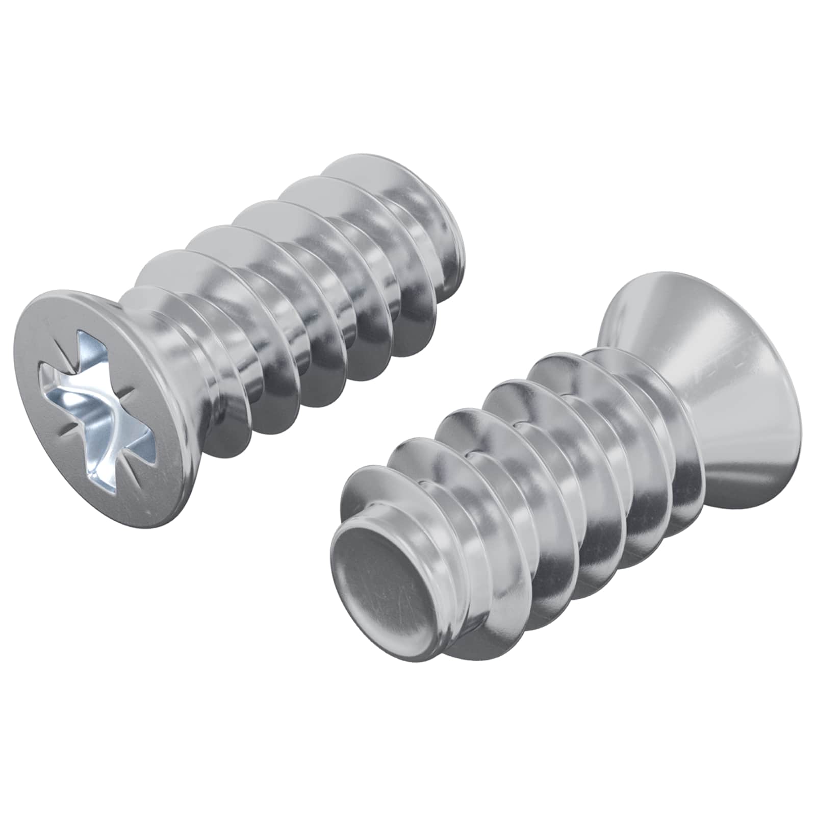 Skrue 2 pcs Sølv M6 x 12 mm Jern
