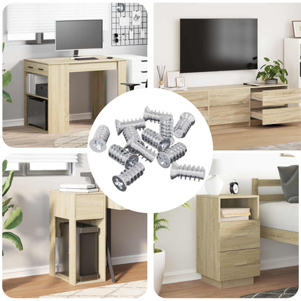 Skrue 10909 pcs Sølv M6 x 12 mm Jern