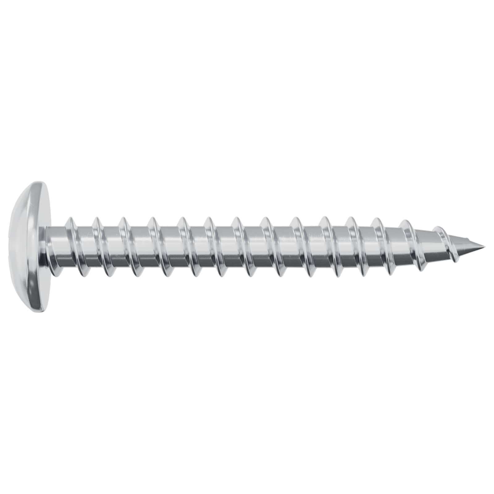 Træskrue 12 pcs Sølv M4 x 28 mm Jern