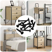 Tapenagel 8219 pcs Sort Stål
