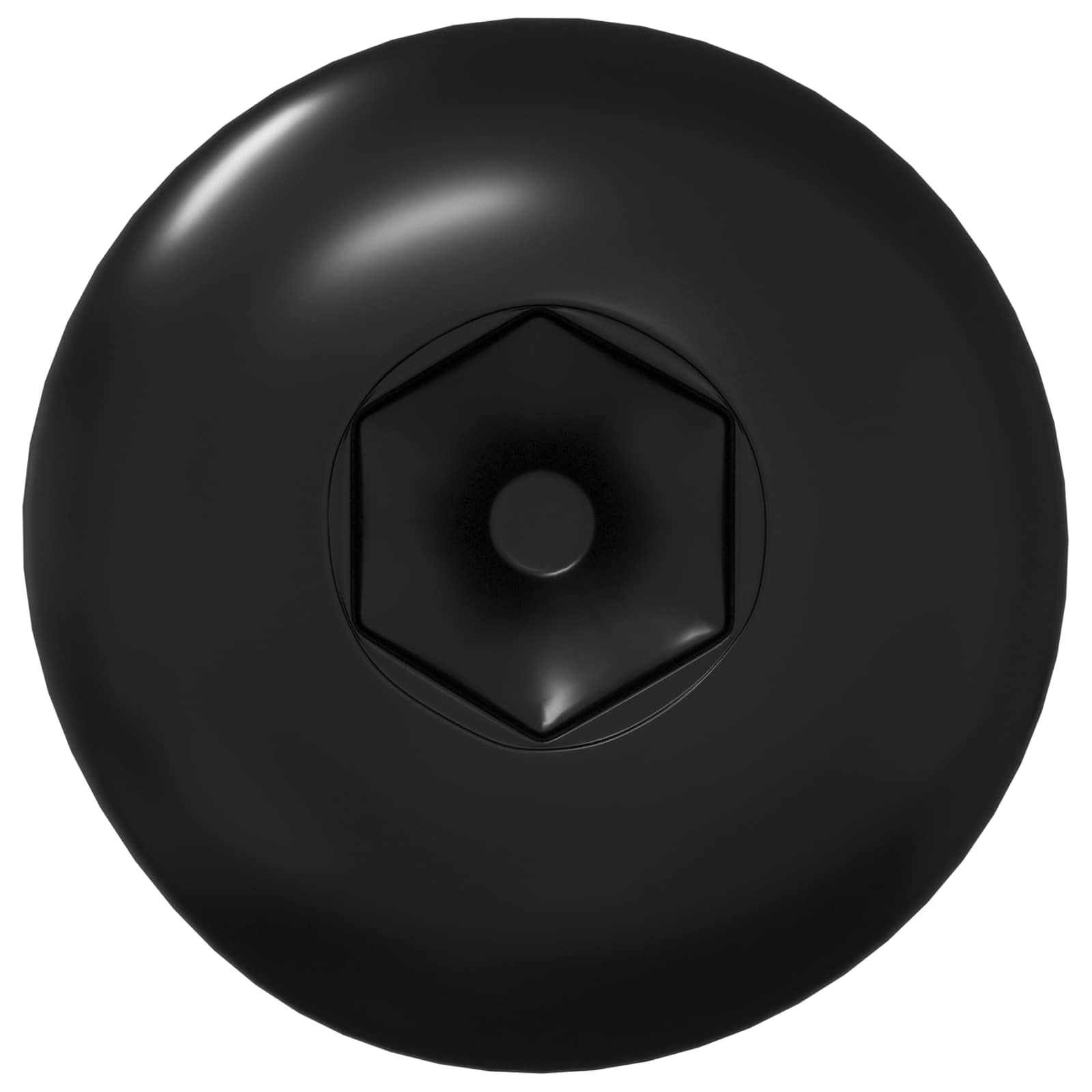 Sleeve Møtrikker 12 pcs Sort M4 x 14,5 mm Metal