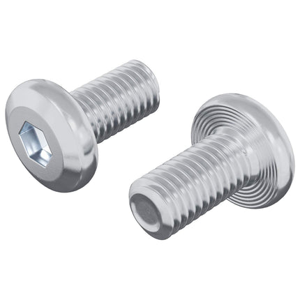 Låseskrue Ensfarvet 2 stk. Sølv M6 x 12 mm Stål