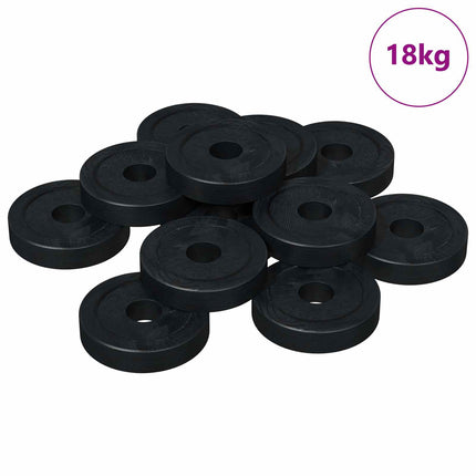 velegnet til flade skiver 36000 pcs Sort ∅15 x 3 mm