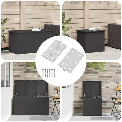 Hængsel Ensfarvet 2 pcs Sølv 58 x 35 x 1 mm Stål