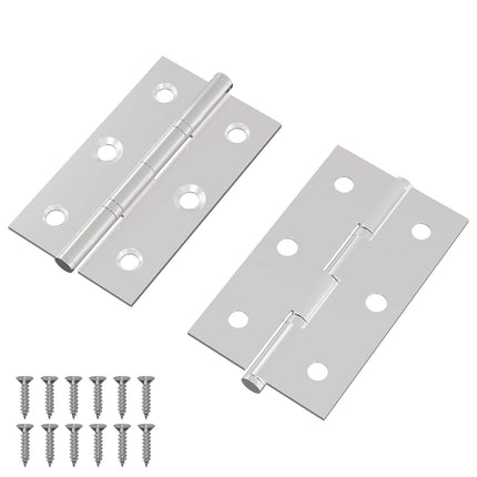 Hængsel Ensfarvet 2 pcs Sølv 58 x 35 x 1 mm Stål