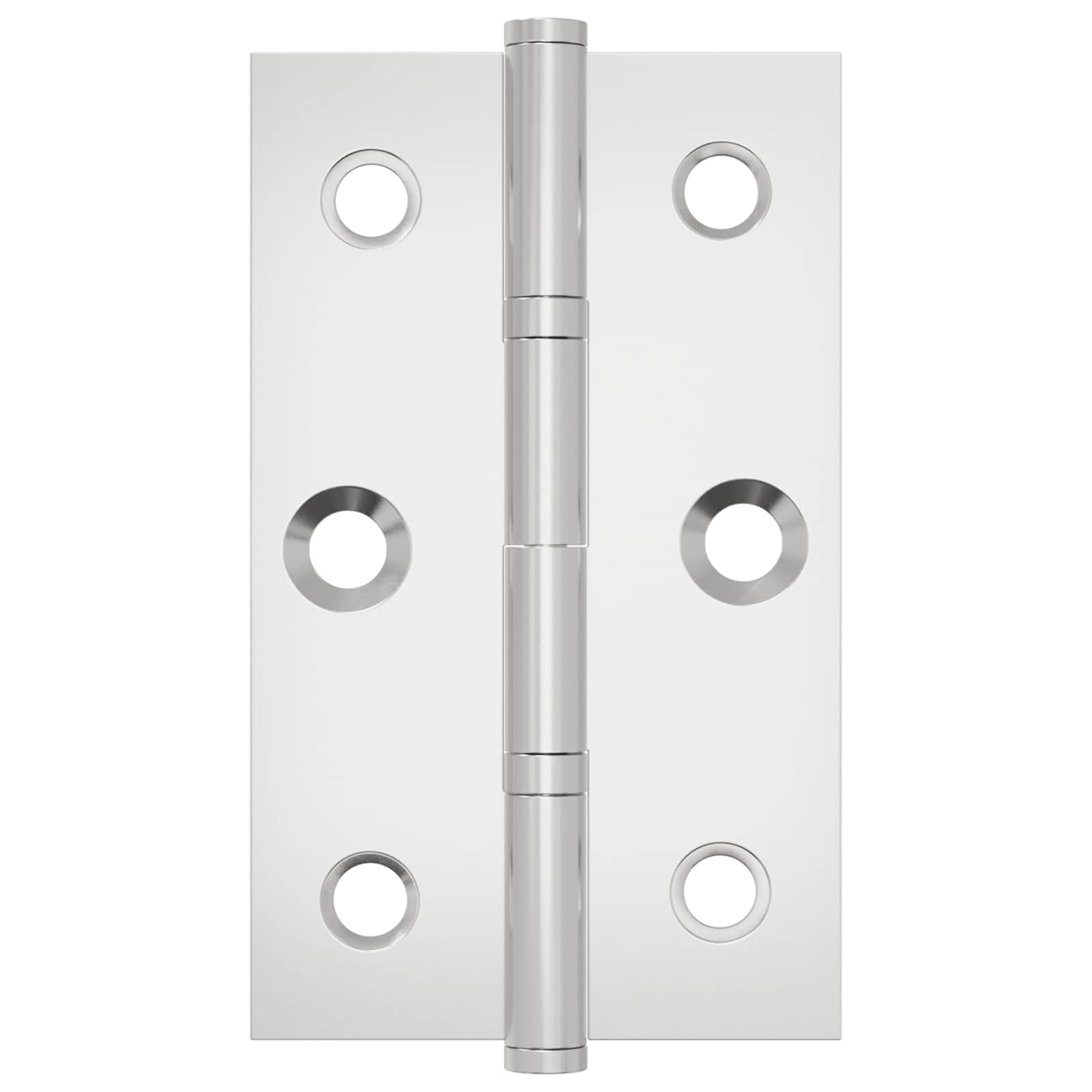 Hængsel Ensfarvet 12 pcs Sølv 58 x 35 x 1 mm Stål