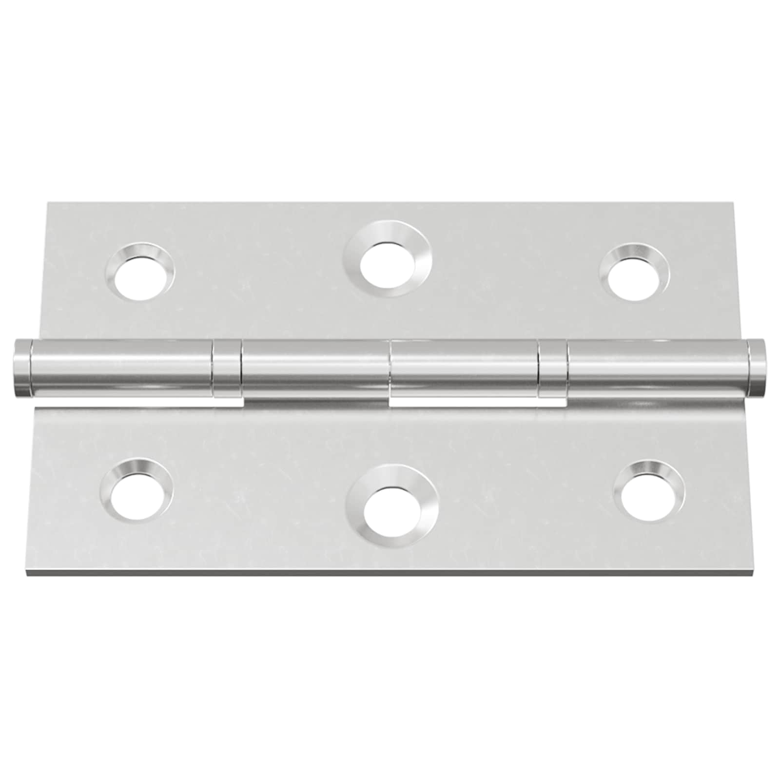 Hængsel Ensfarvet 12 pcs Sølv 58 x 35 x 1 mm Stål