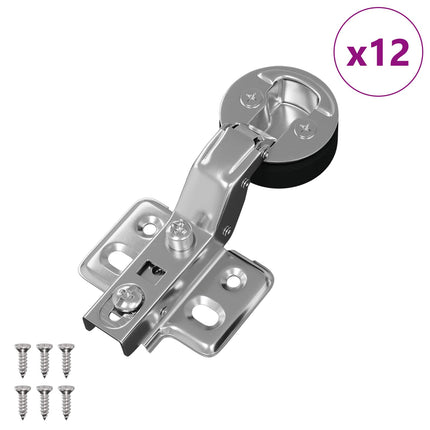 Hængsel 12 pcs Sølv 35 mm Jern