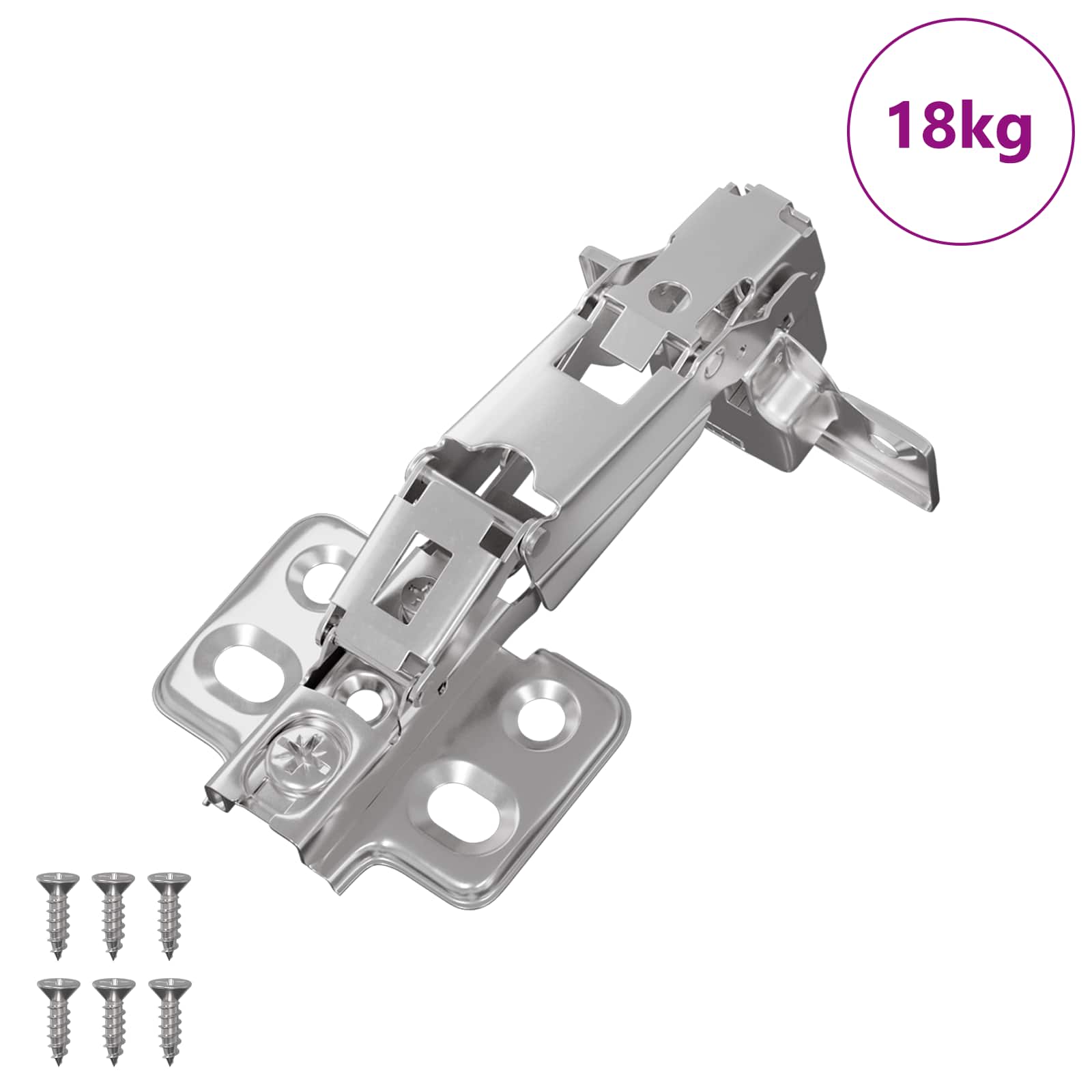 Hængsel 126 pcs Nikkel 139 x 64,1 x 10 mm Jern