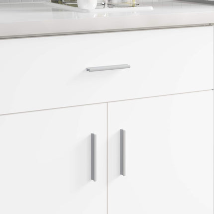 Håndtag Ensfarvet 2 pcs Sølv 105.7 x 7.4 x 15.5 mm Aluminium