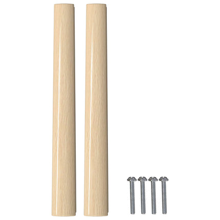 Lige håndtag 2 pcs Naturlig træfarve 130 x 25 x 30 mm