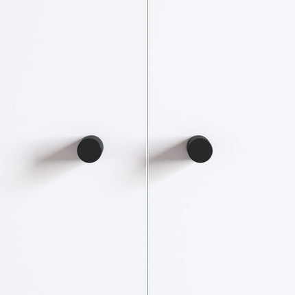Kabinet Knob 12 pcs Sort 18 x 23 mm Jern