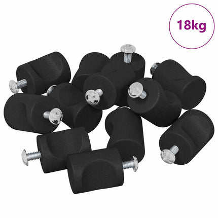 Kabinet Knob 1011 pcs Sort Jern
