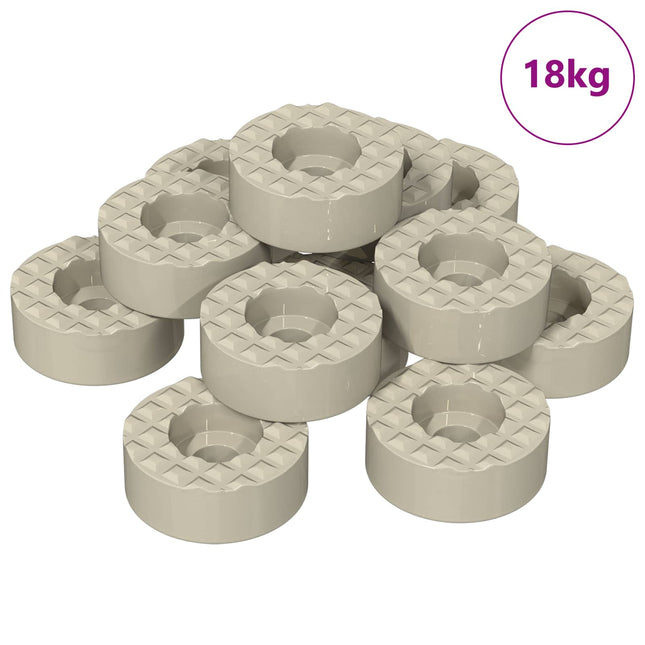 Stol ben gulvbeskyttere 18000 pcs Transparent Ø 15 x 16 mm PVC
