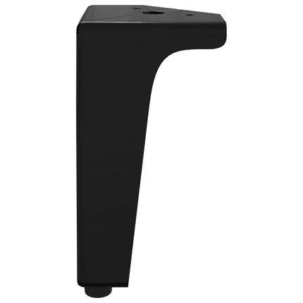 Møbelben 12 stk. Sort 54,1 x 54,1 x 100 mm Jern
