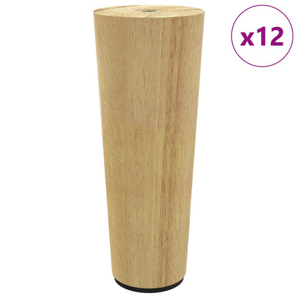 Møbelben 12 pcs Brun Ø 44 x 100 mm Massiv Eucalyptus Træ