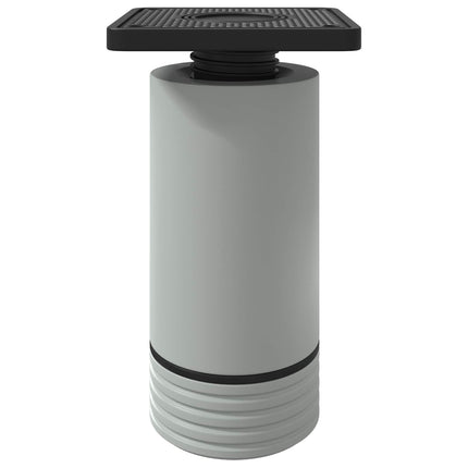 Møbelben Indstillelig 12 pcs Hvid 64 x 64 x 100 mm PP