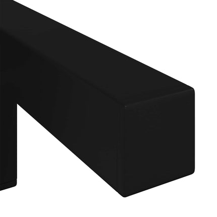 Stående Fødder 2 pcs Sort 57 x 57 x 100 mm Jern