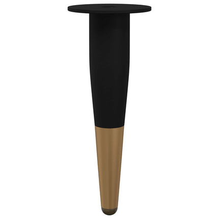 Møbelben 2 pcs Sort og Guld Ø 40 x 98 mm Jern