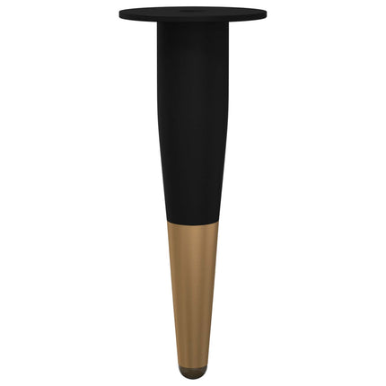 Møbelben 2 pcs Sort og Guld Ø 40 x 98 mm Jern
