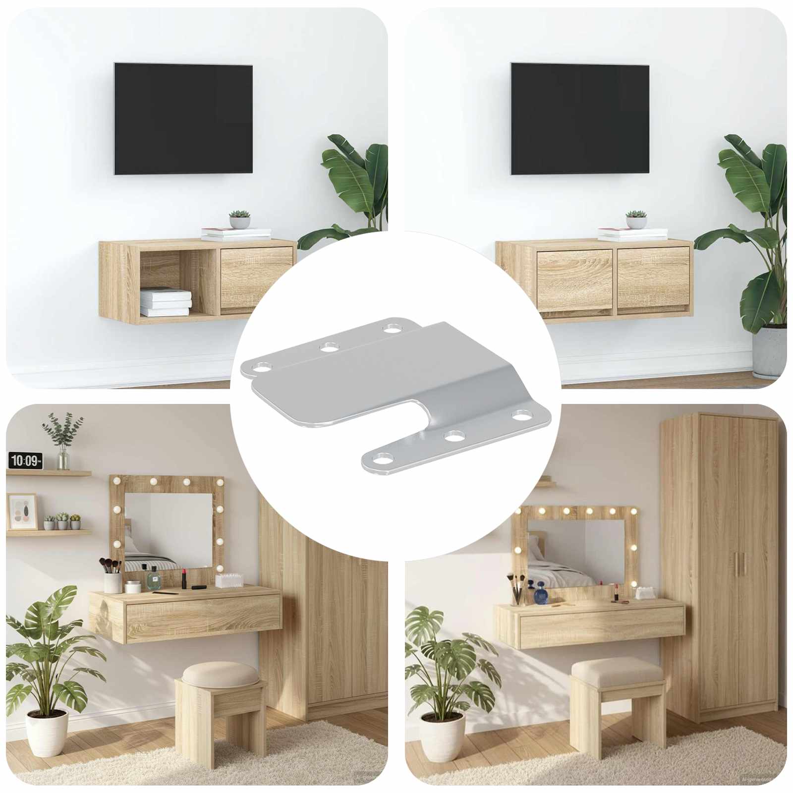 Flush Mount Beslag 419 pcs Sølv 75 x 66 x 1,4 mm Stål