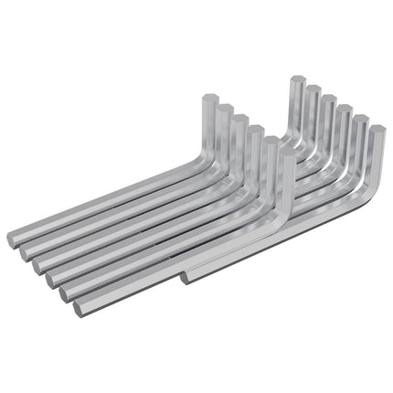 Inbuss nøgle 12 pcs Sølv 32 x 86 mm Stål