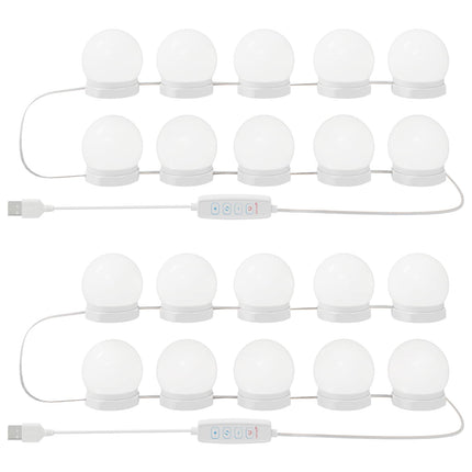 Spejl Lygter 2 stk. Hvid 4,5 x 4,5 x 4,7 cm Plastik